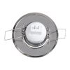 GLOBOSTAR® RAFY 77802 Χωνευτή Κινούμενη Βάση για Σποτ MR11 με Ντουί GU10/GU5.3 IP20 - Νίκελ Χρώμιο - Μ7 x Π7 x Υ2.1cm / Q5cm