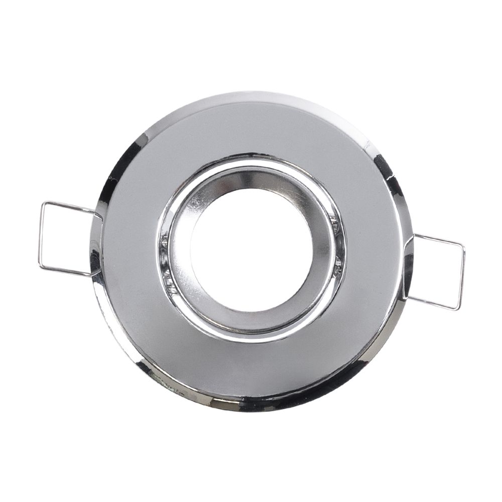 GLOBOSTAR® ORO 77803 Χωνευτή Κινούμενη Βάση για Σποτ MR11 για Ντουί GU10/GU5.3 IP20 - Νίκελ Βούρτσας - Μ7 x Π7 x Υ2.1cm / Q5.5cm