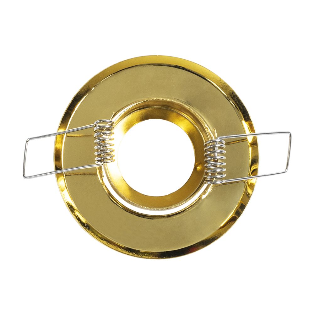 GLOBOSTAR® ORO 77804 Χωνευτή Κινούμενη Βάση για Σποτ MR11 με Ντουί GU10/GU5.3 IP20 - Χρυσό Πλατίνα - Μ7 x Π7 x Υ2.1cm / Q5.5cm