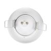 GLOBOSTAR® ORO 77807 Χωνευτή Βάση για Σποτ MR16 με Ντουί GU10/GU5.3 IP20 - Λευκό - Μ8.3 x Π8.3 x Υ3.1cm / Q6cm