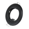 GLOBOSTAR® ORO 77808 Χωνευτή Βάση για Σποτ MR16 με Ντουί GU10/GU5.3 IP20 - Μαύρο Ματ - Μ8.3 x Π8.3 x Υ3.1cm / Q6cm