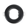 GLOBOSTAR® ORO 77808 Χωνευτή Βάση για Σποτ MR16 με Ντουί GU10/GU5.3 IP20 - Μαύρο Ματ - Μ8.3 x Π8.3 x Υ3.1cm / Q6cm
