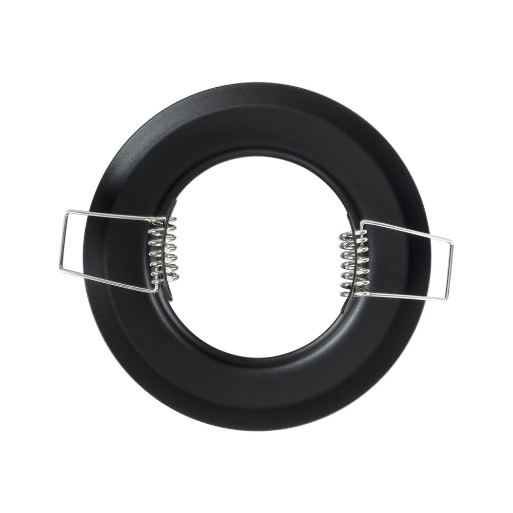 GLOBOSTAR® ORO 77808 Χωνευτή Βάση για Σποτ MR16 με Ντουί GU10/GU5.3 IP20 - Μαύρο Ματ - Μ8.3 x Π8.3 x Υ3.1cm / Q6cm
