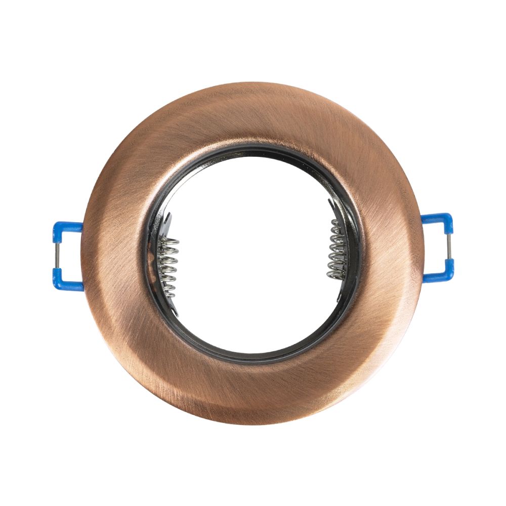 GLOBOSTAR® ORO 77812 Χωνευτή Βάση για Σποτ MR16 με Ντουί GU10/GU5.3 IP20 - Χάλκινο - Μ8.3 x Π8.3 x Υ3.1cm / Q6cm