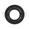 GLOBOSTAR® ORO 77815 Χωνευτή Κινούμενη Βάση για Σποτ MR16 με Ντουί GU10/GU5.3 IP20 - Μαύρο Ματ - Μ9.2 x Π9.2 x Υ2.8cm / Q7.6cm