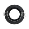 GLOBOSTAR® ORO 77815 Χωνευτή Κινούμενη Βάση για Σποτ MR16 με Ντουί GU10/GU5.3 IP20 - Μαύρο Ματ - Μ9.2 x Π9.2 x Υ2.8cm / Q7.6cm
