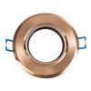 GLOBOSTAR® ORO 77819 Χωνευτή Κινούμενη Βάση για Σποτ MR16 με Ντουί GU10/GU5.3 IP20 - Χάλκινο - Μ9.2 x Π9.2 x Υ2.8cm / Q7.6cm
