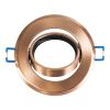 GLOBOSTAR® ORO 77819 Χωνευτή Κινούμενη Βάση για Σποτ MR16 με Ντουί GU10/GU5.3 IP20 - Χάλκινο - Μ9.2 x Π9.2 x Υ2.8cm / Q7.6cm
