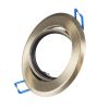 GLOBOSTAR® ORO 77820 Χωνευτή Κινούμενη Βάση για Σποτ MR16 με Ντουί GU10/GU5.3 IP20 - Μπρούτζινο - Μ9.2 x Π9.2 x Υ2.8cm / Q7.6cm