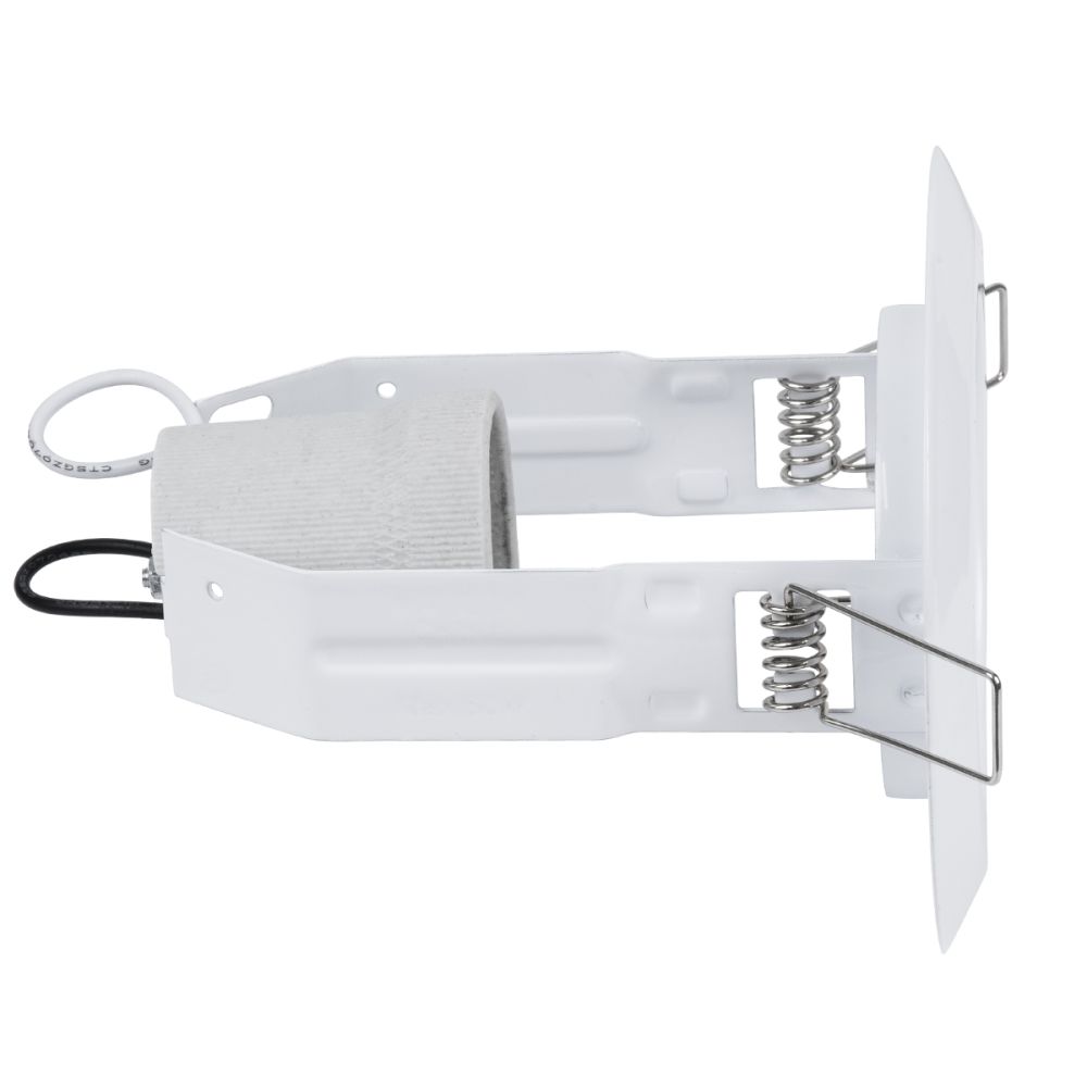 GLOBOSTAR® ACIDA 77844 Χωνευτή Βάση για Σποτ R63 με Ντουί E27 IP20 - Λευκό - Μ11 x Π11 x Υ11cm / Q9cm