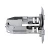 GLOBOSTAR® ACIDA 77847 Χωνευτή Βάση για Σποτ R63 με Ντουί E27 IP20 - Νίκελ Χρώμιο - Μ11 x Π11 x Υ11cm / Q9cm