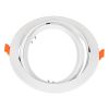 GLOBOSTAR® VITA 77850 Χωνευτή Κινούμενη Βάση για Σποτ AR111 για Ντουί GU10/GU5.3 IP20 - Λευκό - Μ17 x Π17 x Υ4.5cm / Q16cm