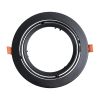 GLOBOSTAR® VITA 77851 Χωνευτή Κινούμενη Βάση για Σποτ AR111 για Ντουί GU10/GU5.3 IP20 - Μαύρο Ματ - Μ18 x Π18 x Υ4.5cm / Q16.5cm