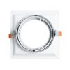 GLOBOSTAR® VITA 77852 Χωνευτή Κινούμενη Βάση για Σποτ AR111 για Ντουί GU10/GU5.3 IP20 - Λευκό - Μ18 x Π18 x Υ4.5cm / Q17.5 x 17.5cm