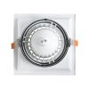GLOBOSTAR® VITA 77852 Χωνευτή Κινούμενη Βάση για Σποτ AR111 για Ντουί GU10/GU5.3 IP20 - Λευκό - Μ18 x Π18 x Υ4.5cm / Q17.5 x 17.5cm
