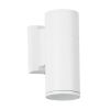 GLOBOSTAR® WALLY 77870 Μοντέρνο Φωτιστικό Τοίχου - Απλίκα με Ντουί 1 x GU10 AC 220-240V Αδιάβροχο IP65 - Λευκό Ματ - Μ6.4 x Π11 x Υ17cm