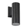 GLOBOSTAR® WALLY 77872 Μοντέρνο Φωτιστικό Τοίχου - Απλίκα με Ντουί 1 x GU10 AC 220-240V Αδιάβροχο IP65 - Μαύρο Ματ - Μ6.4 x Π11 x Υ17cm