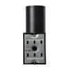 GLOBOSTAR® WALLY 77872 Μοντέρνο Φωτιστικό Τοίχου - Απλίκα με Ντουί 1 x GU10 AC 220-240V Αδιάβροχο IP65 - Μαύρο Ματ - Μ6.4 x Π11 x Υ17cm