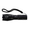 GLOBOSTAR® HANDLAMP 79041 Φακός Χειρός LED 10W 1000lm 5~60° DC 5V με Επαναφορτιζόμενη Μπαταρία Li-ion 3.7V 1x18650 3000mAh IP20 Ψυχρό Λευκό 6000K - CREE XML2-T6 Chip - Μ13.5 x Π4 x Υ4cm - 1 Χρόνο Εγγύηση
