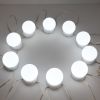 GLOBOSTAR® MIRRORPEARLS 79047 Μοντέρνο Φωτιστικό Γιρλάντα Καθρέπτη Μακιγιάζ με USB 5.0 LED 8W 800lm 260° DC 5V Αδιάβροχο IP54 Ρυθμιζόμενο Λευκό CCT με Ενσωματωμένο Χειριστήριο από 2700K έως 6000K Dimmable - Sanan SMD Chip - Λευκό - Μ200 x Π4.5 x Υ4.9cm - 