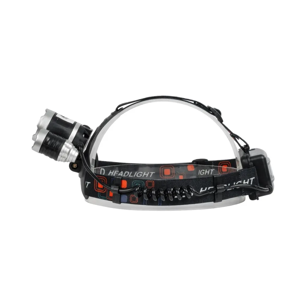 GloboStar® 79057 Φακός Κεφαλής Επαναφορτιζόμενος LED CREE XML2-T6 Chip 30 Watt 3000lm με 2 x 18650 Μπαταρίες 6000mAh Ψυχρό Λευκό 6000K