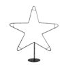 GLOBOSTAR® XMAS-STAR-SMALL Χριστουγεννιάτικο Διακοσμητικό Φωτιστικό LED 15,6W 624lm 360° AC 220-240V Αδιάβροχο IP65 Θερμό Λευκό 2700K   - Μαύρο & Διάφανο - M97 x Π25 x Υ107cm - 2 Χρόνια Εγγύηση
