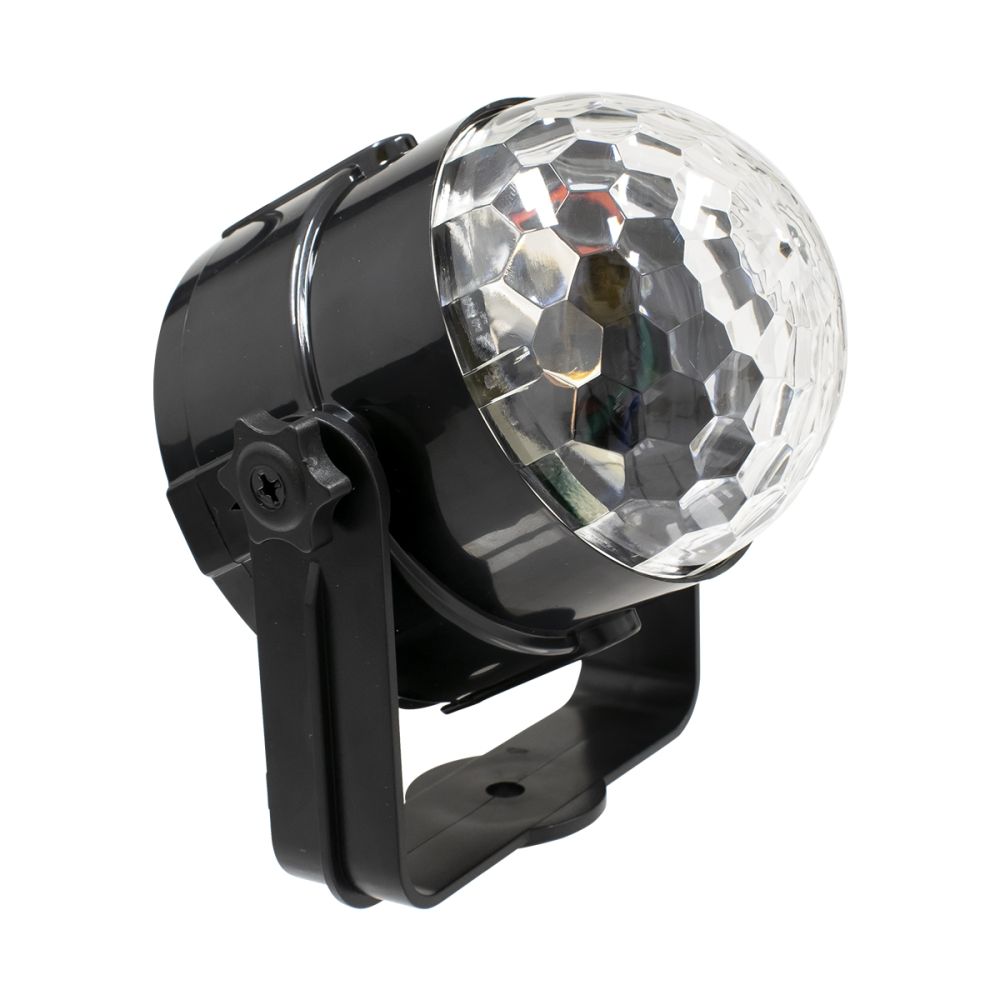 GLOBOSTAR® DISCOBALL 79601-1 Disco Μπάλα Φωτορυθμικό με RF Ασύρματο Χειριστήριο LED 15W 750lm 180° AC 220-240V IP20 Πολύχρωμο RGB - Μ11 x Π8.6 x Υ13cm - 2 Χρόνια Εγγύηση