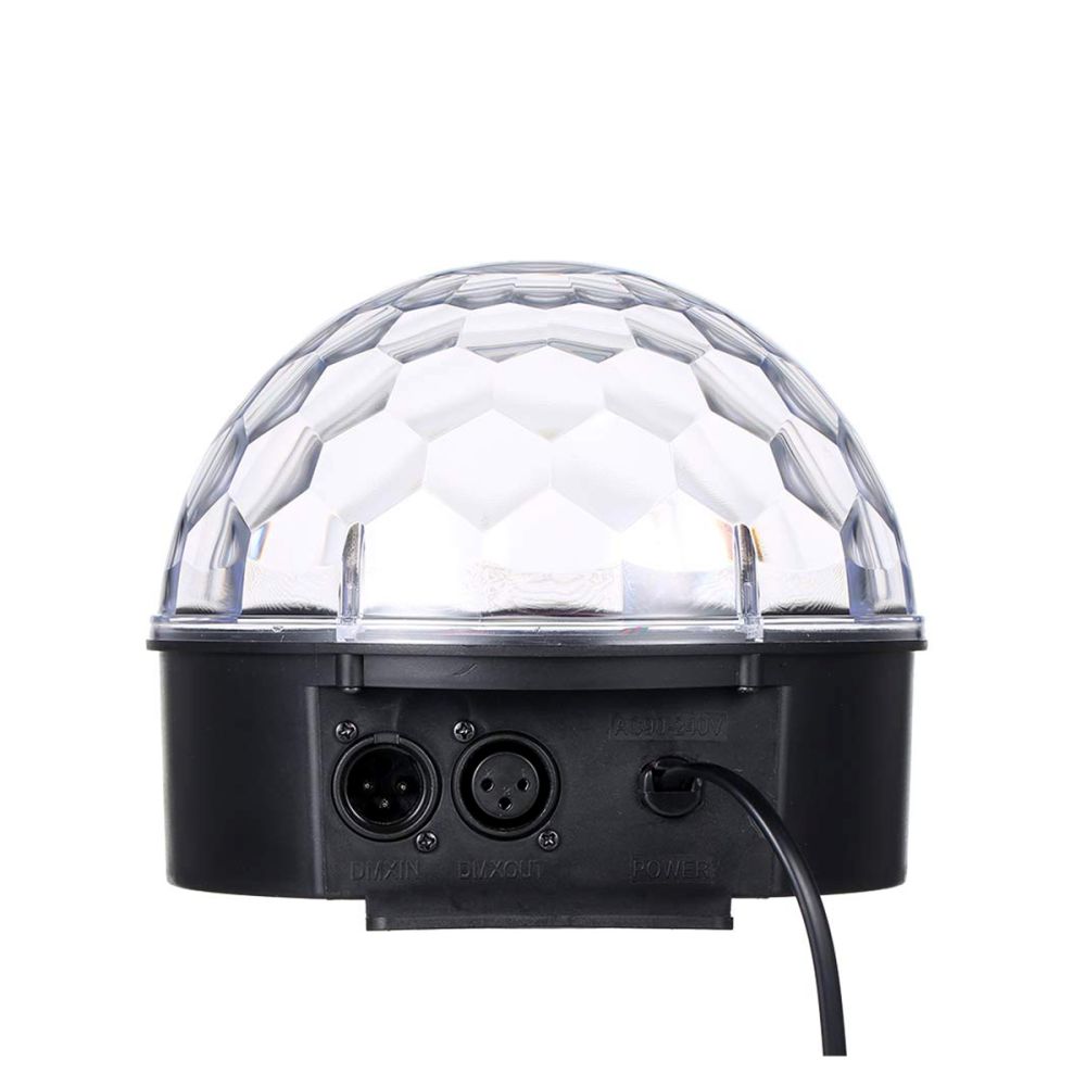 GLOBOSTAR® DISCOBALL 79602 Disco Μπάλα Φωτορυθμικό με RF Ασύρματο Χειριστήριο LED 20W 1000lm 180° AC 220-240V IP20 Πολύχρωμο RGB DMX512- Μ17 x Π17 x Υ15cm - 2 Χρόνια Εγγύηση