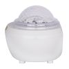 GloboStar® 79604 Λευκό Επιτραπέζιο Διακοσμητικό Φωτιστικό Ειδικών Εφε NIGHT SKY GALAXY 3D LED 10W DC 5V 2200mAh Επαναφορτιζόμενο με Bluetooth Speaker - Sound Activated - Καλώδιο Τροφοδοσίας USB και Ασύρματο Χειριστήριο RF 2.4Ghz Πολύχρωμo RGB Dimmable