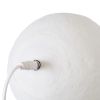 GLOBOSTAR® MOON 79606 Μοντέρνο Επιτραπέζιο Φωτιστικό Πορτατίφ LED 2W 120lm 360° Επαναφορτιζόμενο DC 5V με USB 2.0 IP20 Πολύχρωμο RGBW - Λευκό & Μπεζ - Μ12 x Π12 x Υ15cm - 2 Χρόνια Εγγύηση