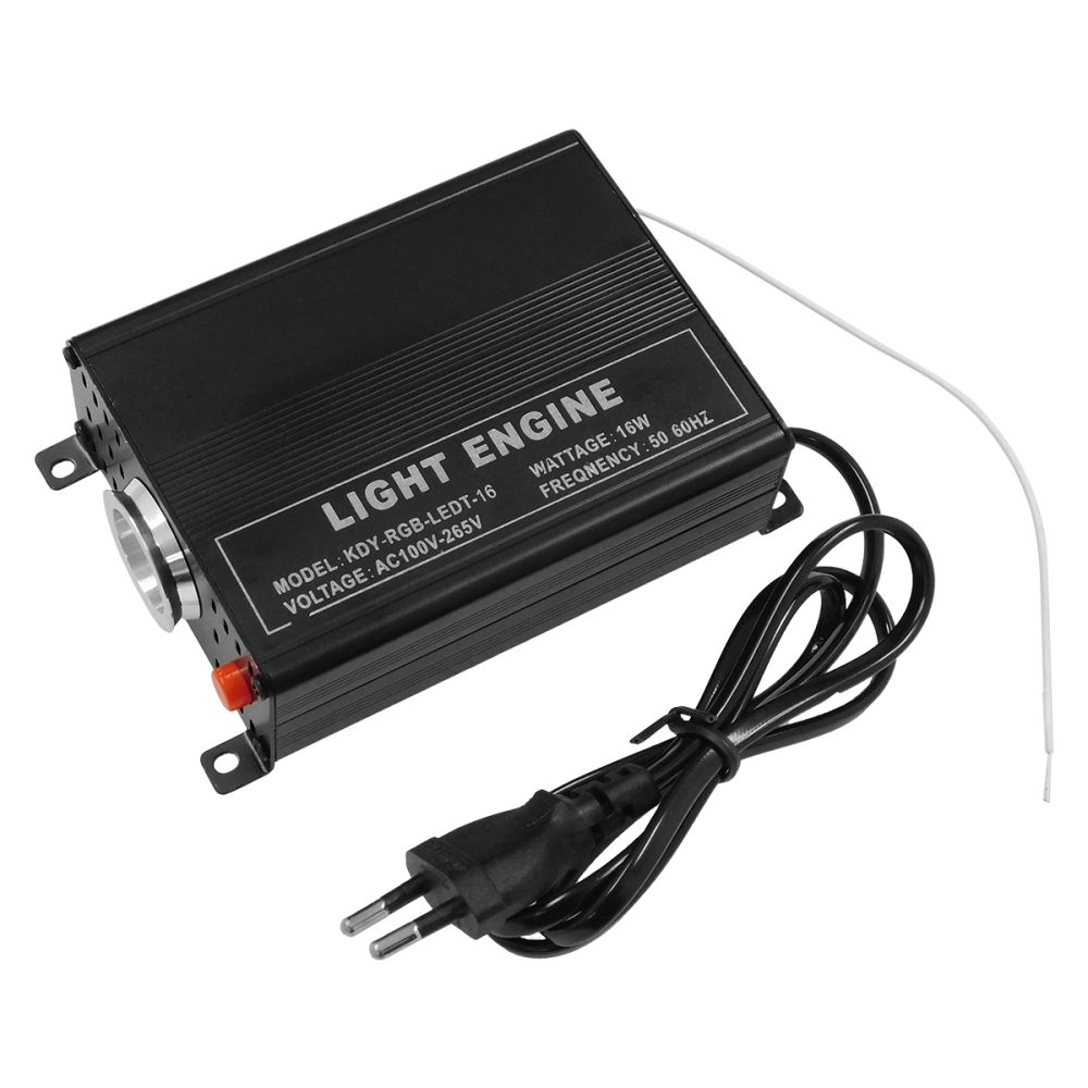GLOBOSTAR® LUMOFIBRA 79614 Σύστημα Οπτικής Ίνας με RF Ασύρματο Χειριστήριο με 280 Οπτικές Ίνες Φ1mm Μήκους 2 Μέτρων LED 16W 1600lm 1° AC 220-240V IP20 Πολύχρωμο RGBW - Μ11.5 x Π9.5 x Υ5.5cm - 2 Χρόνια Εγγύηση