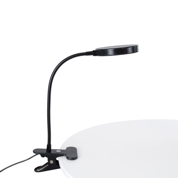 GLOBOSTAR® GROWME 79649 Φωτιστικό Ανάπτυξης Φυτών με Ενσωματωμένο Χειριστήριο LED 5W 200lm 160° DC 5V με USB 2.0 IP20 Πλήρους Φάσματος Θερμό Λευκό 3000K Dimmable - Sanan SMD Chip - Μαύρο - Μ10 x Π20 x Υ36cm - 2 Χρόνια Εγγύηση