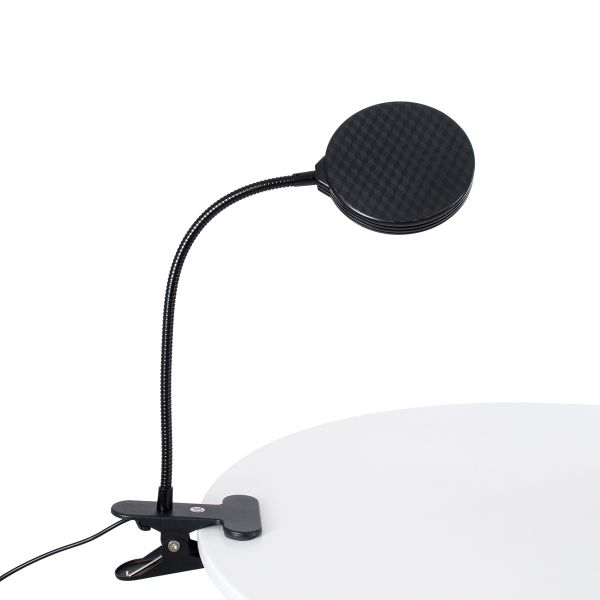 GLOBOSTAR® GROWME 79649 Φωτιστικό Ανάπτυξης Φυτών με Ενσωματωμένο Χειριστήριο LED 5W 200lm 160° DC 5V με USB 2.0 IP20 Πλήρους Φάσματος Θερμό Λευκό 3000K Dimmable - Sanan SMD Chip - Μαύρο - Μ10 x Π20 x Υ36cm - 2 Χρόνια Εγγύηση