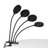 GloboStar® 79654 Grow Light Full Spectrum LED Φωτιστικό Ανάπτυξης Φυτών Γλάστρας με 4 Κινούμενες Κεφαλές & Βάση Clip SMD 2835 20W 160° DC 5V IP20 με Dimmer & Timer Εσωτερικού Χώρου για Κάλυψη Επιφάνειας 1m x 1m Πλήρους Φάσματος Φωτισμού