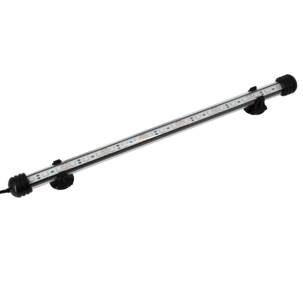 GLOBOSTAR® AQUARIUS 79672 Φωτιστικό Ενυδρείου με IR Ασύρματο Χειριστήριο LED 4W 200lm 180° AC 220-240V Αδιάβροχο IP68 Πολύχρωμο RGB Dimmable - Sanan SMD Chip - Μαύρο - Μ38 x Π2.5 x Υ2.5cm - 2 Χρόνια Εγγύηση