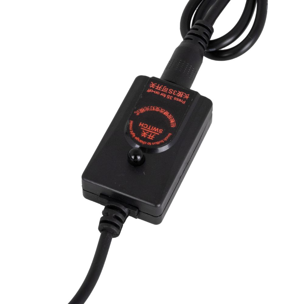 GLOBOSTAR® AQUARIUS 79676 Φωτιστικό Ενυδρείου με Οξυγονωτή & IR Ασύρματο Χειριστήριο LED 18W 900lm 180° AC 220-240V Αδιάβροχο IP68 Πολύχρωμο RGB Dimmable - Sanan SMD Chip - Μαύρο - Μ45 x Π2.8 x Υ1.3cm - 2 Χρόνια Εγγύηση