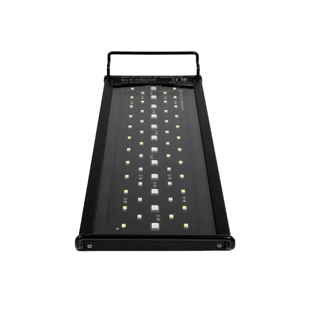 GLOBOSTAR® AQUARIUS 79678 Φωτιστικό Ενυδρείου με Ενσωματωμένο Χειριστήριο LED 12W 600lm 120° AC 220-240V Αδιάβροχο IP44 Πολύχρωμο RGBW Dimmable - Sanan SMD Chip - Μαύρο - Μ30 x Π11 x Υ3cm - 2 Χρόνια Εγγύηση