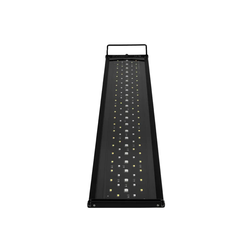 GLOBOSTAR® AQUARIUS 79680 Φωτιστικό Ενυδρείου με Ενσωματωμένο Χειριστήριο LED 19W 950lm 120° AC 220-240V Αδιάβροχο IP44 Πολύχρωμο RGBW Dimmable - Sanan SMD Chip - Μαύρο - Μ60 x Π11 x Υ3cm - 2 Χρόνια Εγγύηση