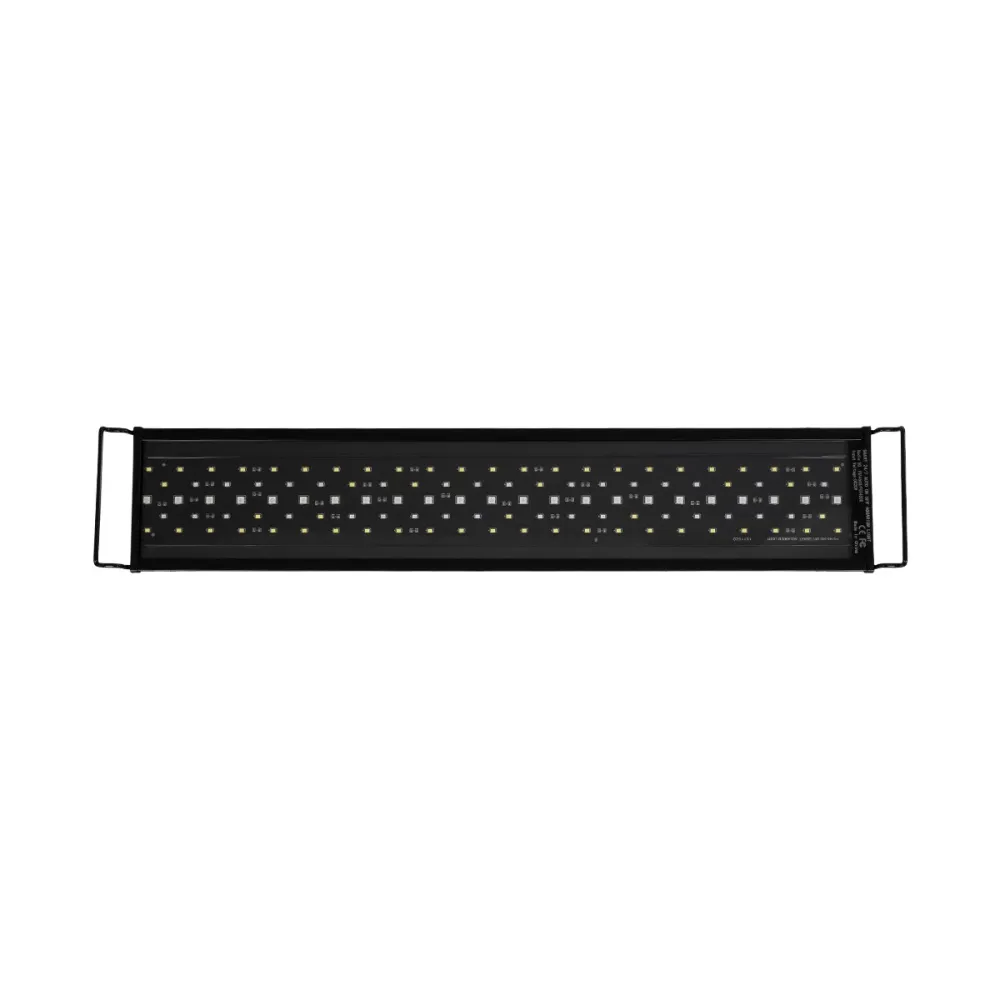GLOBOSTAR® AQUARIUS 79680 Φωτιστικό Ενυδρείου με Ενσωματωμένο Χειριστήριο LED 19W 950lm 120° AC 220-240V Αδιάβροχο IP44 Πολύχρωμο RGBW Dimmable - Sanan SMD Chip - Μαύρο - Μ60 x Π11 x Υ3cm - 2 Χρόνια Εγγύηση