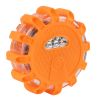 GLOBOSTAR® EMERGENCIA 79697 Φωτιστικό Έκτακτης Ανάγκης για Οχήματα με Μαγνήτη & Φακό LED 2W 140lm 360° DC 5V με 3xAAA Μπαταρίες Αδιάβροχο IP65 Κόκκινο & Ψυχρό Λευκό 6000K - Πορτοκαλί - Μ10 x Π10 x Υ3.5cm - 1 Χρόνο Εγγύηση