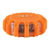 GLOBOSTAR® EMERGENCIA 79697 Φωτιστικό Έκτακτης Ανάγκης για Οχήματα με Μαγνήτη & Φακό LED 2W 140lm 360° DC 5V με 3xAAA Μπαταρίες Αδιάβροχο IP65 Κόκκινο & Ψυχρό Λευκό 6000K - Πορτοκαλί - Μ10 x Π10 x Υ3.5cm - 1 Χρόνο Εγγύηση