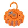 GLOBOSTAR® EMERGENCIA 79697 Φωτιστικό Έκτακτης Ανάγκης για Οχήματα με Μαγνήτη & Φακό LED 2W 140lm 360° DC 5V με 3xAAA Μπαταρίες Αδιάβροχο IP65 Κόκκινο & Ψυχρό Λευκό 6000K - Πορτοκαλί - Μ10 x Π10 x Υ3.5cm - 1 Χρόνο Εγγύηση