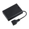 GLOBOSTAR® USBGARLAND 79791 Κουτί Τροφοδοσίας με USB & Διακόπτη On/Off για Γιρλάντες LED DC 5V με 3xAA Μπαταρίες IP44 - Μαύρο - Μ6.8 x Π4.8 x Υ1.8cm