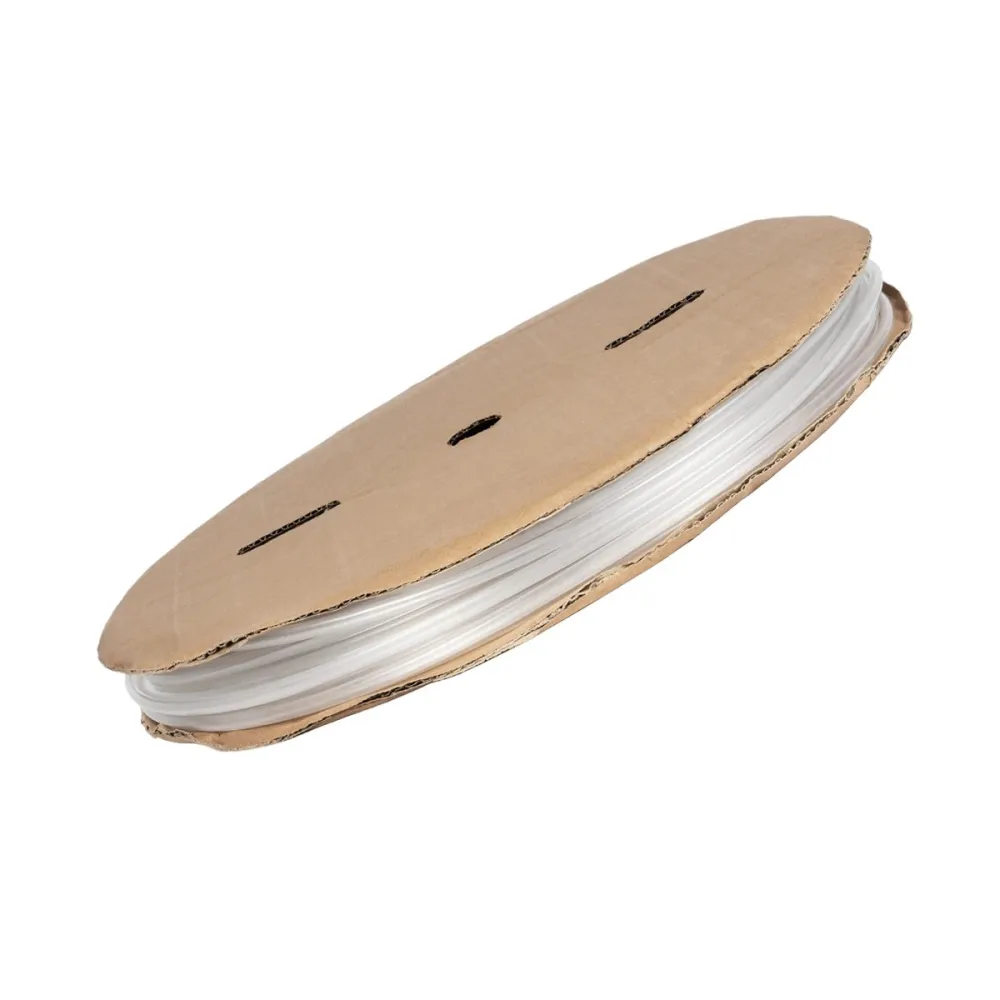 GLOBOSTAR® SHRINKTUBE 79811 Θερμοσυστελλόμενο Μακαρόνι Στεγανοποίησης για Neon Flex LED Αδιάβροχο IP65 - Διάφανο - Μ1000 x Π0.6 x Υ0.6cm/Π1 x Υ1cm