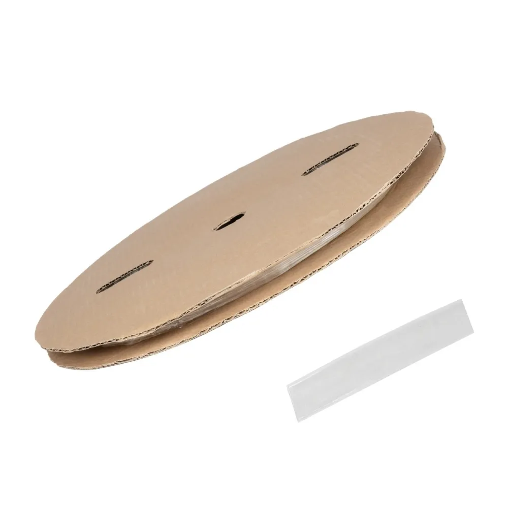 GLOBOSTAR® SHRINKTUBE 79812 Θερμοσυστελλόμενο Μακαρόνι Στεγανοποίησης για Neon Flex LED Αδιάβροχο IP65 - Διάφανο - Μ10000 x Π0.8 x Υ0.8cm/Π1 x Υ1cm