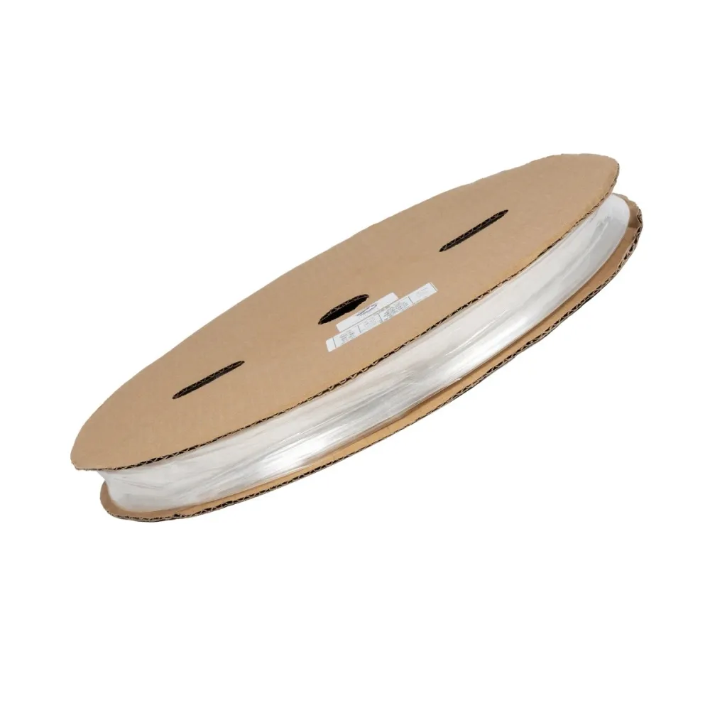 GLOBOSTAR® SHRINKTUBE 79813 Θερμοσυστελλόμενο Μακαρόνι Στεγανοποίησης για Neon Flex LED Αδιάβροχο IP65 - Διάφανο - Μ10000 x Π1.6 x Υ1.6cm/Π1 x Υ1cm