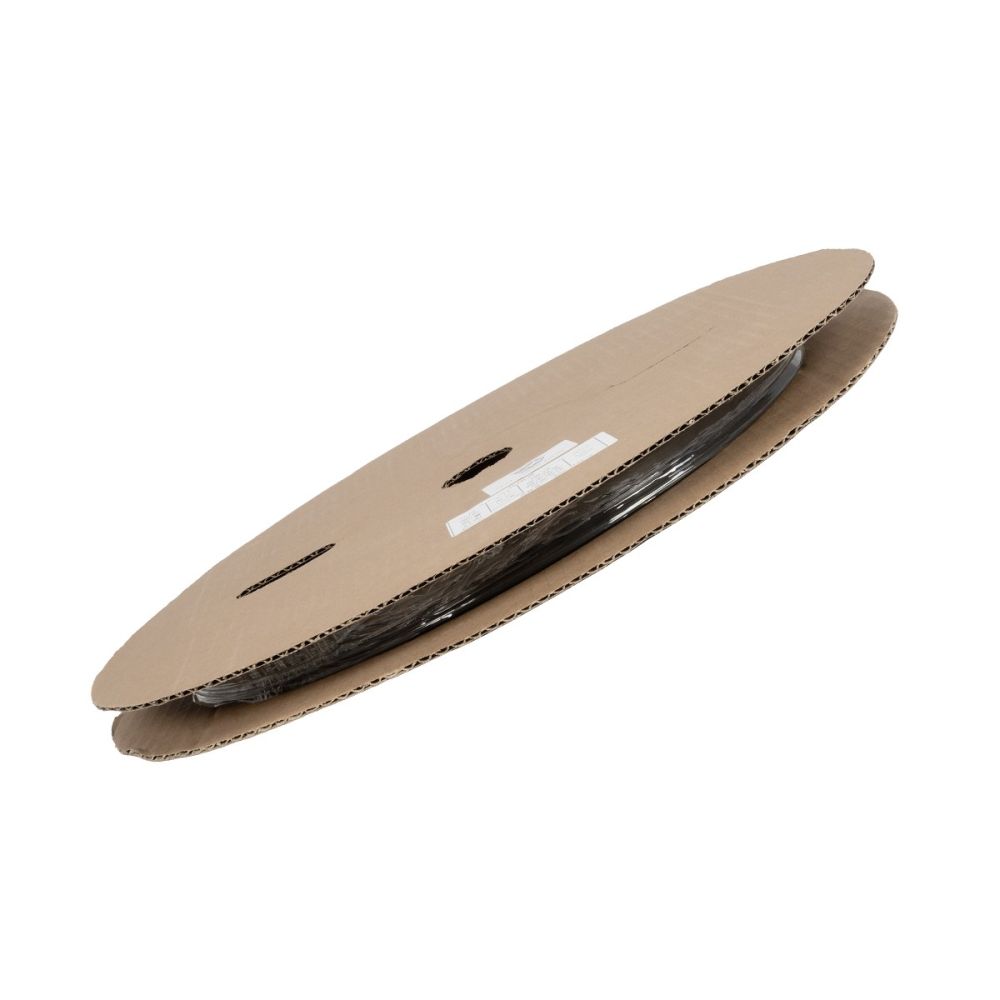 GLOBOSTAR® SHRINKTUBE 79820 Θερμοσυστελλόμενο Μακαρόνι Στεγανοποίησης για Neon Flex LED Αδιάβροχο IP65 - Μαύρο Ματ - Μ100 x Π1.4 x Υ1.4cm/Π0.7 x Υ0.7cm