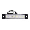 GLOBOSTAR® SIDEMARKER 79900 Φώτα Όγκου Οχημάτων LED 1.5W 150lm 120° DC 10-30V Αδιάβροχο IP66 Ψυχρό Λευκό 6000Κ - 6 x SMD2835 Sanan Chip - Μ9.5 x Π2 x Υ1.1cm - 1 Χρόνο Εγγύηση