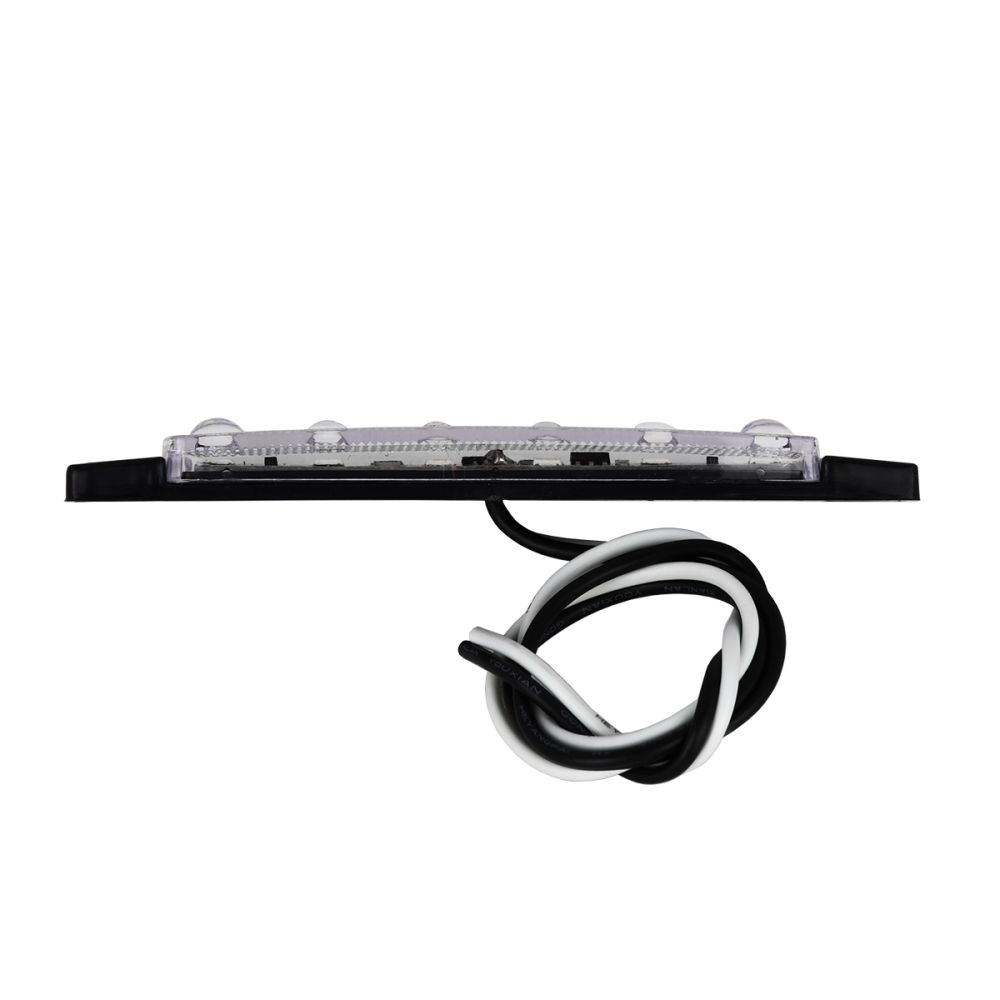 GLOBOSTAR® SIDEMARKER 79900 Φώτα Όγκου Οχημάτων LED 1.5W 150lm 120° DC 10-30V Αδιάβροχο IP66 Ψυχρό Λευκό 6000Κ - 6 x SMD2835 Sanan Chip - Μ9.5 x Π2 x Υ1.1cm - 1 Χρόνο Εγγύηση