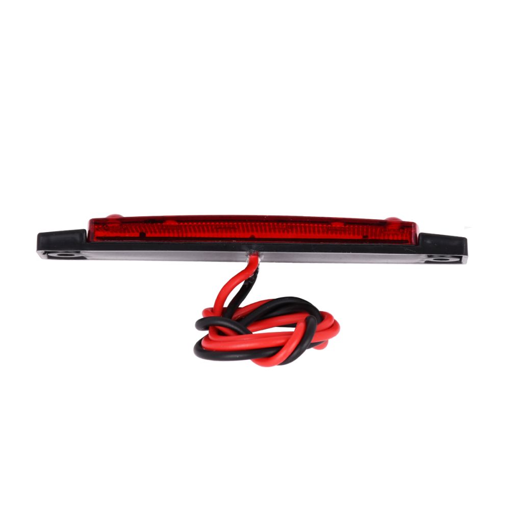 GLOBOSTAR® SIDEMARKER 79901 Φώτα Όγκου Οχημάτων LED 1.5W 75lm 120° DC 10-30V Αδιάβροχο IP66 Κόκκινο - 6 x SMD2835 Sanan Chip - Μ9.5 x Π2 x Υ1.1cm - 1 Χρόνο Εγγύηση